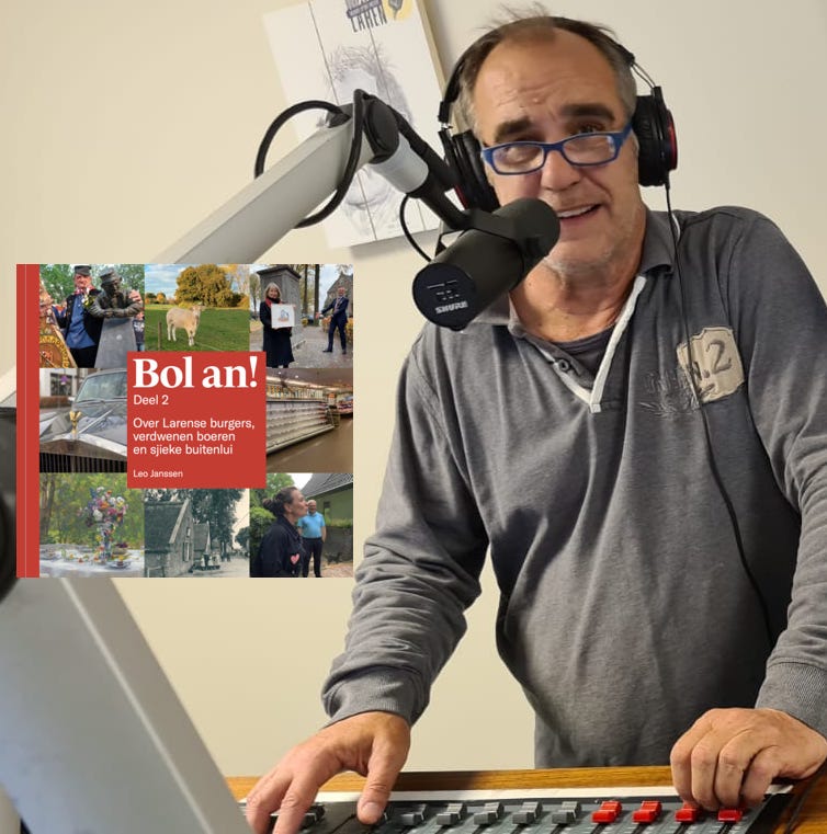 Alles over het nieuwe Larense boek ‘Bol an Deel II’ bij de dorpsradio in ‘Op de koffie’