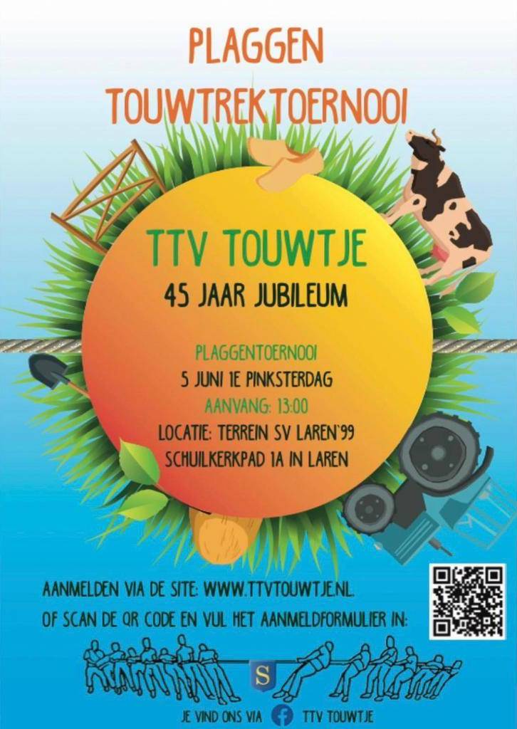 Vandaag TTV Touwtje’s jubileum toernooi