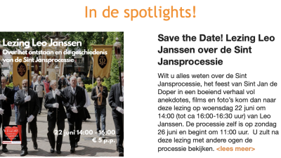 Save the date: 22 juni 14.00 uur