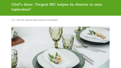 €1500 p.p. (vijftienhonderd euro!) voor een Chef’s diner in de keuken van het nieuwe TergooiMC