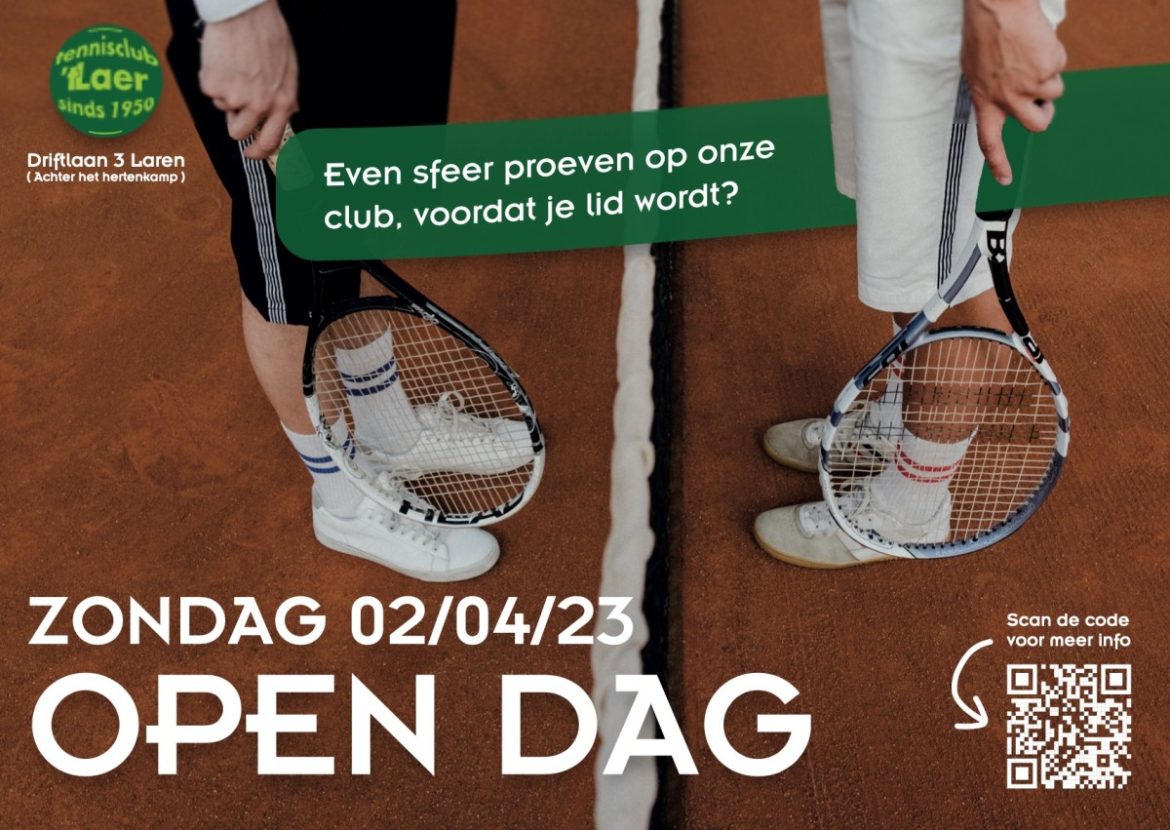 Kom naar de open dag bij tennisclub ‘t Laer