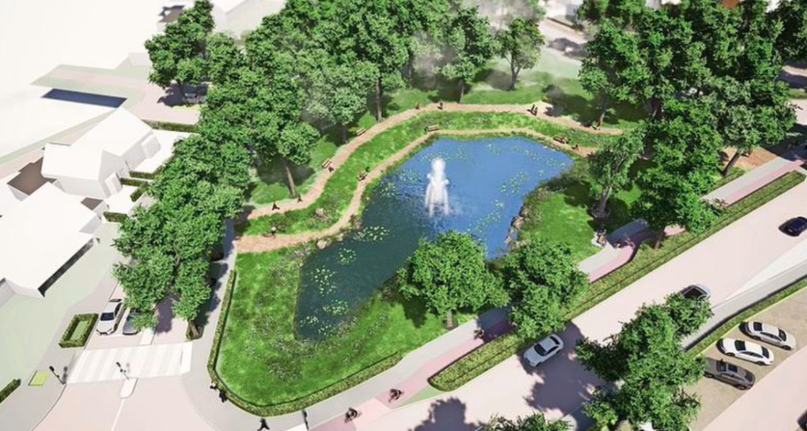 Natuurlijke vijver op de Brink gaat door