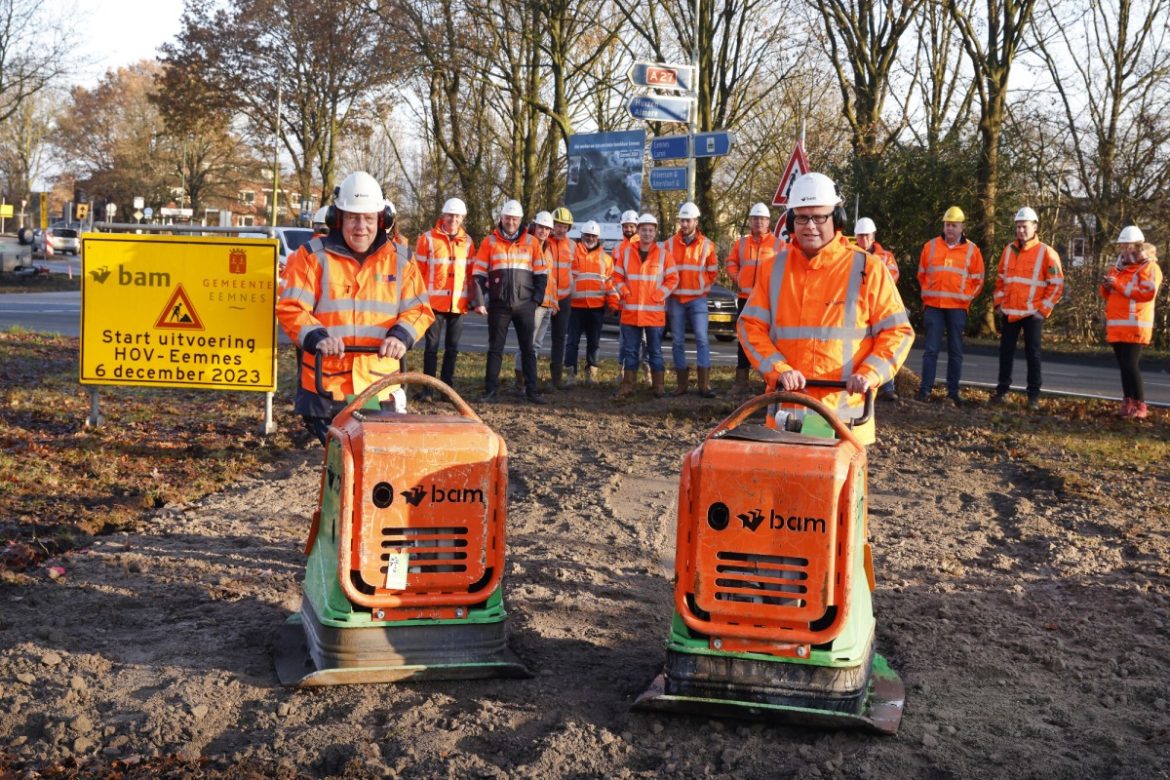 De eerste werkzaamheden voor ´Beter Bereikbaar Eemnes´ zijn gisteren gestart! 