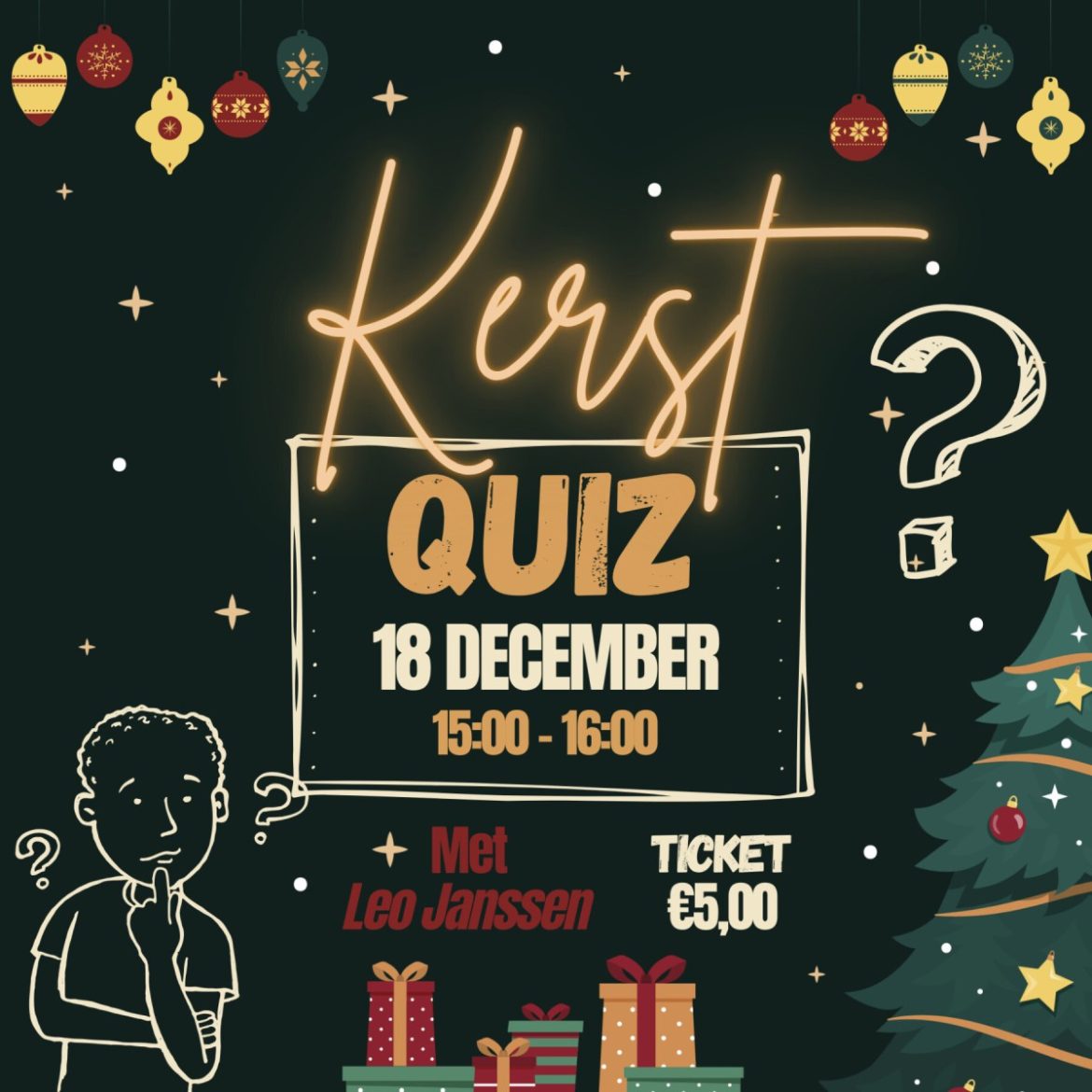 Kom tijdens de Winterse Week naar de Bol-an! Kerstquiz in het Brinkhuis