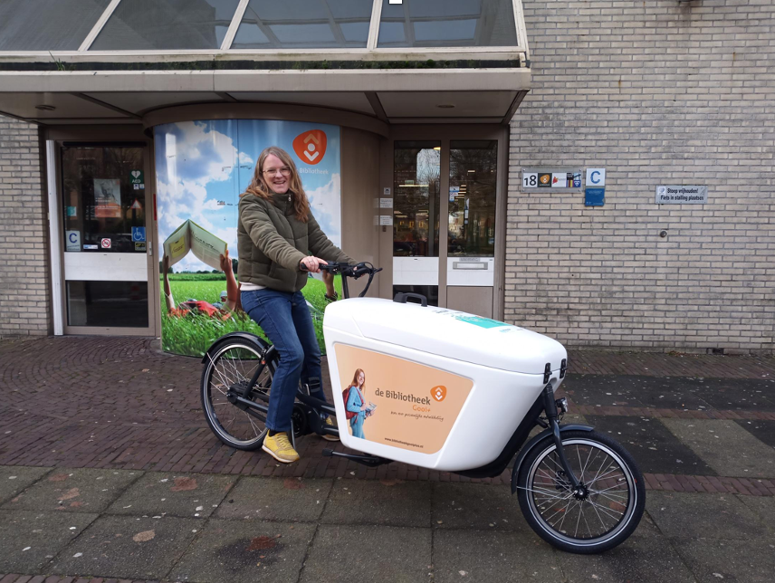 Met de bakfiets komt de bieb naar jou toe!  