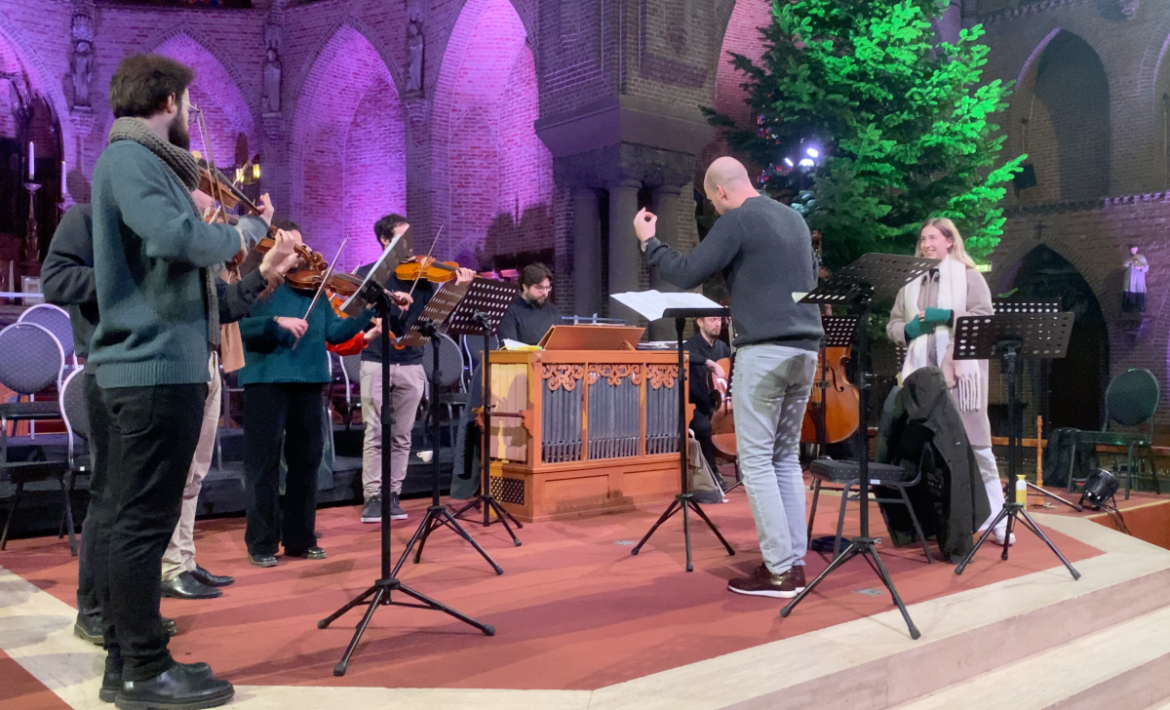 Repetitie Klassiek concert voor vanavond 20.30 uur in basiliek in volle gang