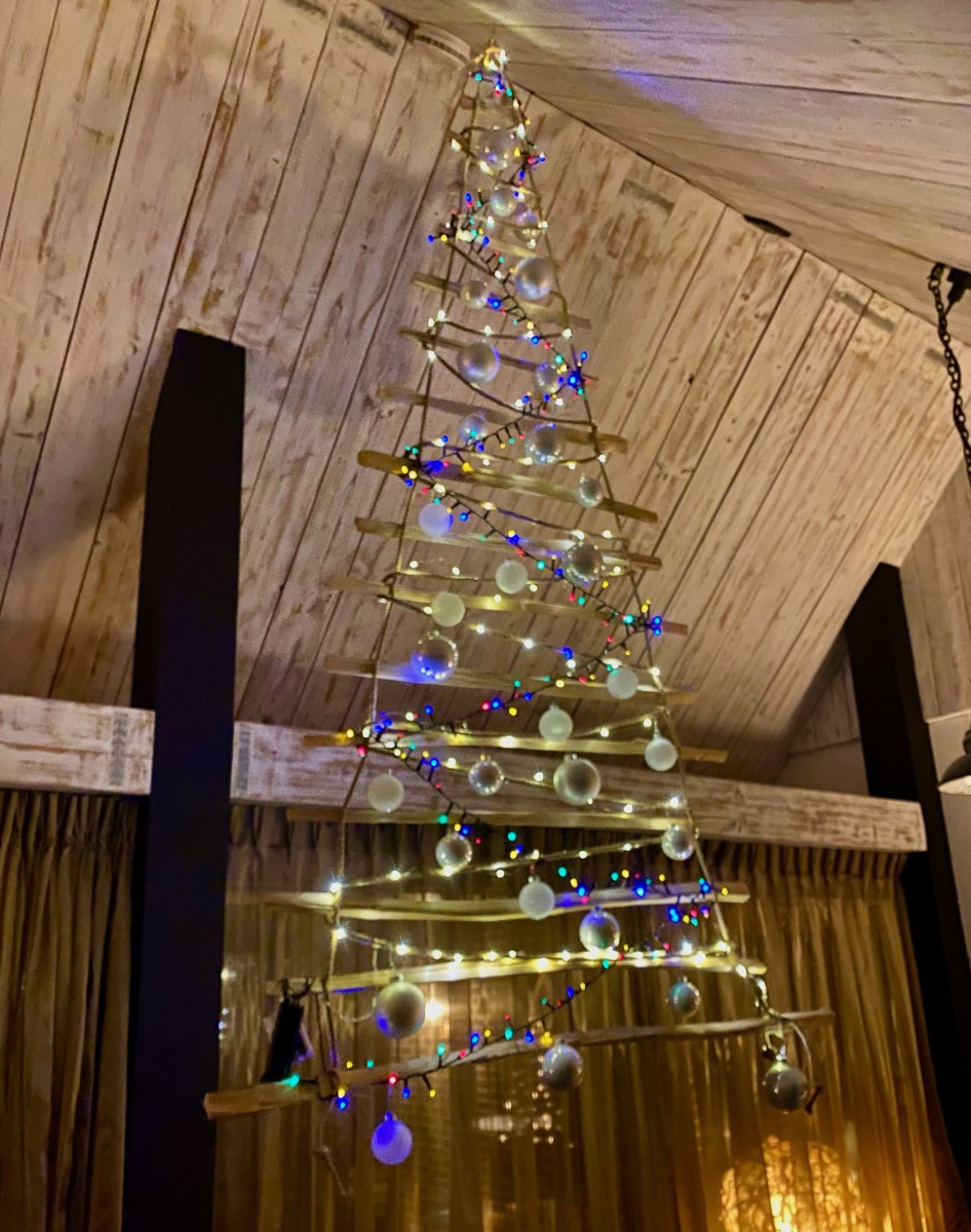 De hangende kerstboom…
