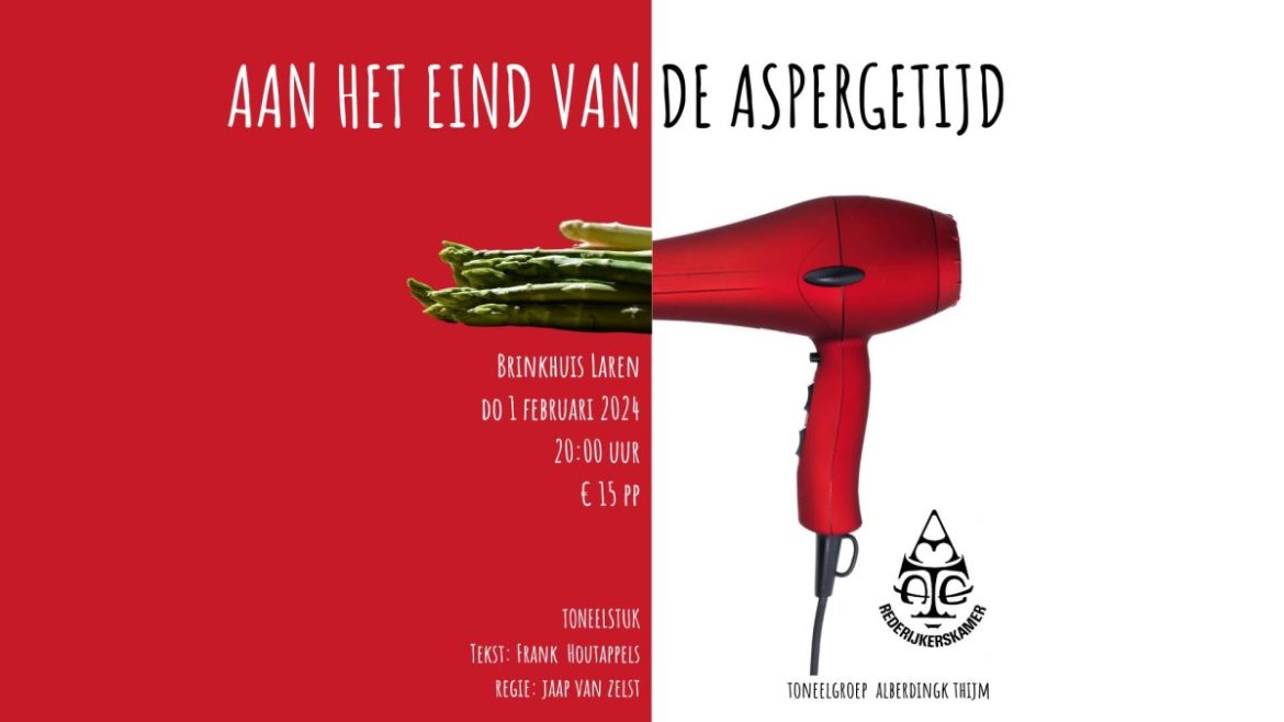 Prachtig toneelstuk in het Brinkhuis op donderdag 1 februari voor maar € 15 pp