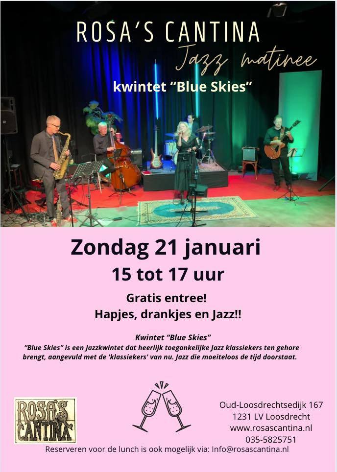 Jazz-Matinee, entree gratis