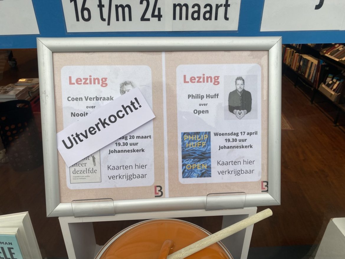 Coen Verbraak lezing uitverkocht!