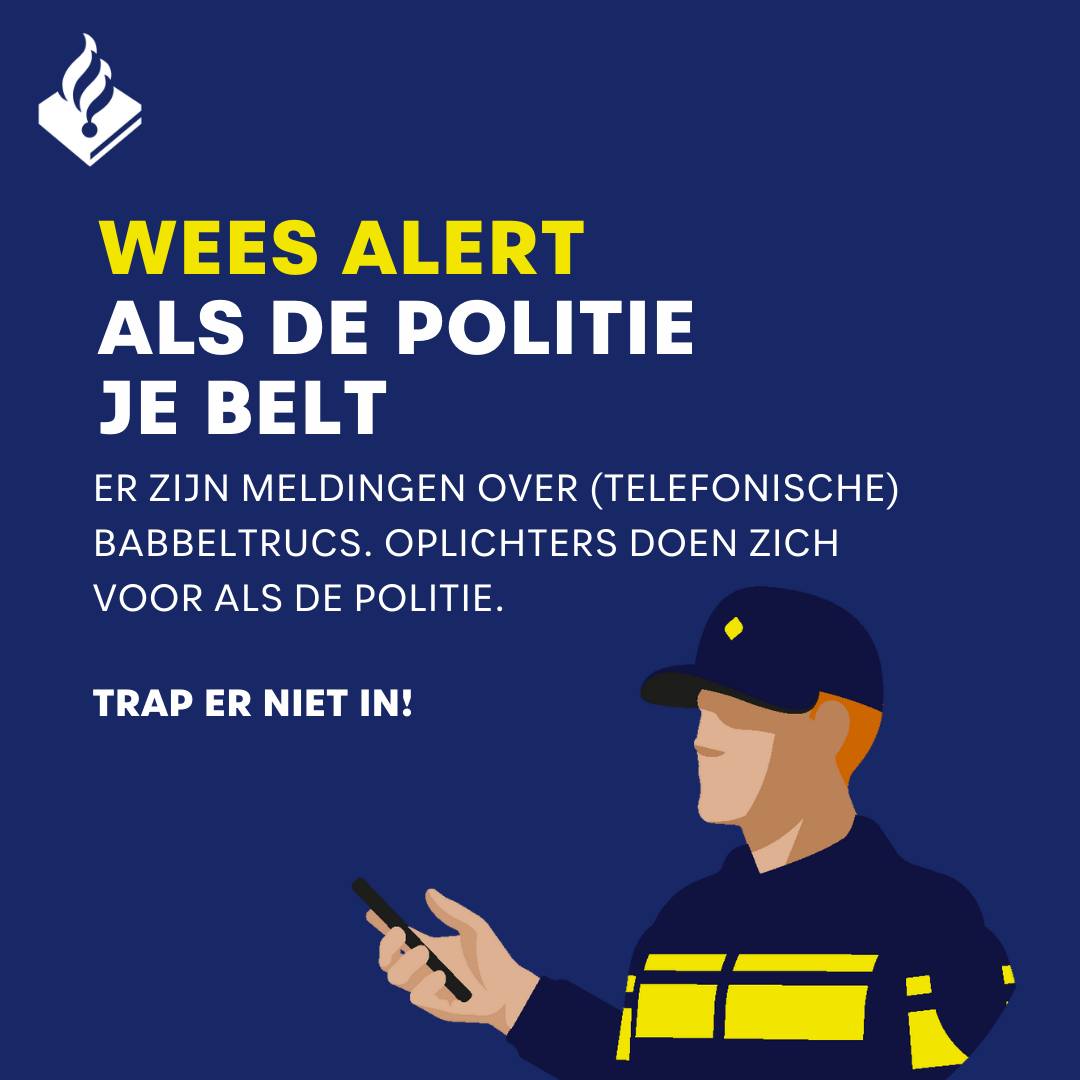 Wees alert als de politie je belt…