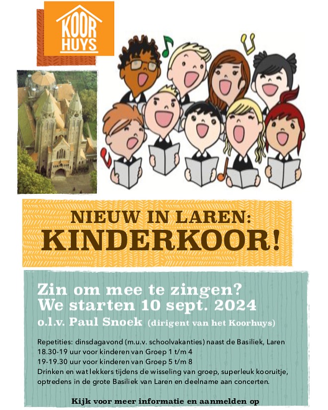 Nieuw in Laren: Kinderkoor o.l.v. Paul Snoek