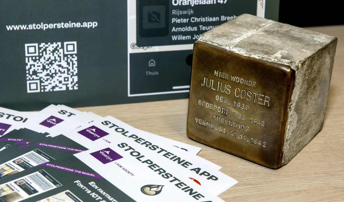 Studenten maken Stolpersteine-app; ‘Wij gaan onze gegevens met hen delen’