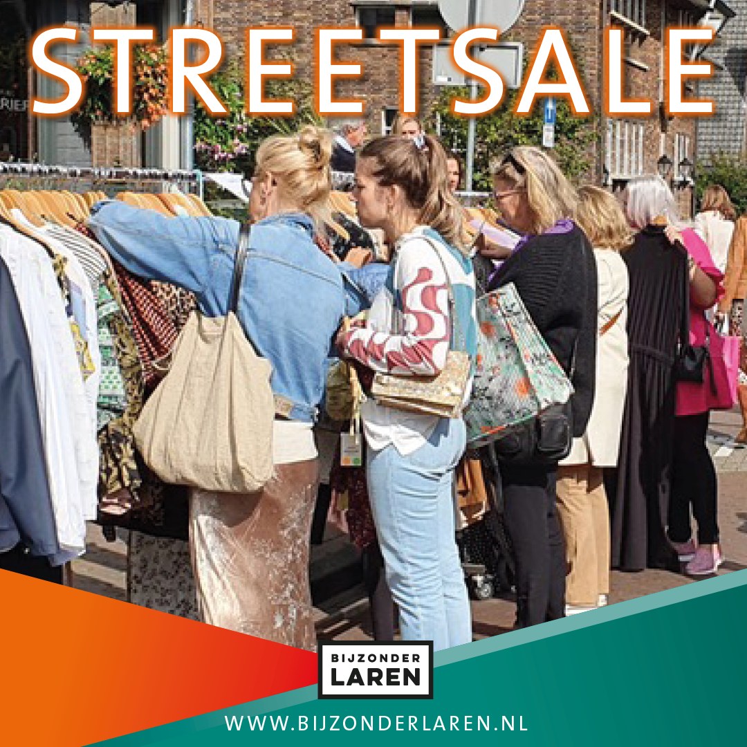 Streetsale op 31 augustus en 1 september