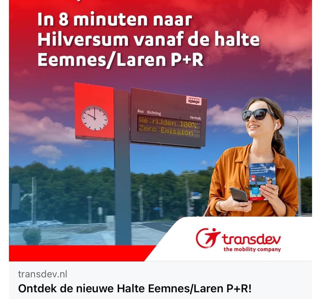 Ontdek de nieuwe halte Eemnes /Laren P+R