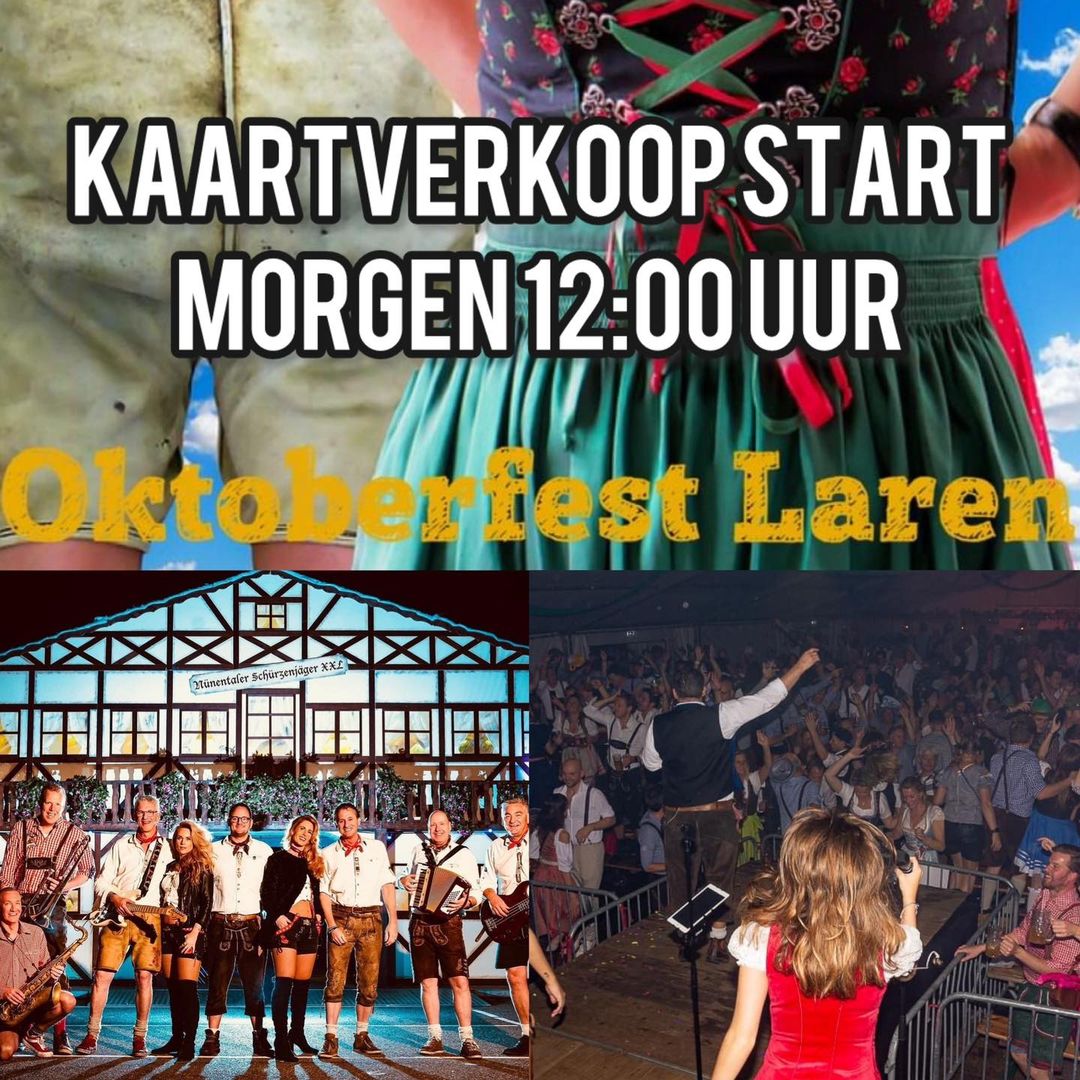 Morgen start kaartverkoop Oktoberfest