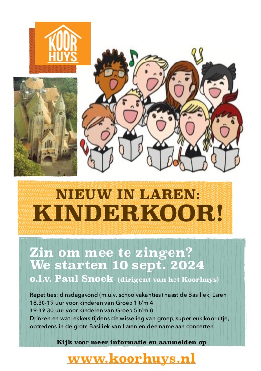 Nieuw in Laren: Kinderkoor!