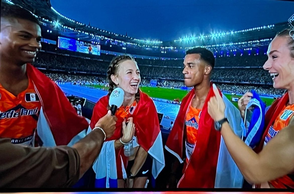 (video) Sensationeel!  Femke Bol snelt met 4×400 meter gemengde estafetteploeg naar goud!