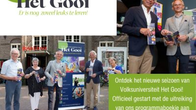 Het nieuwe seizoen van Volksuniversiteit Het Gooi is officieel gestart!