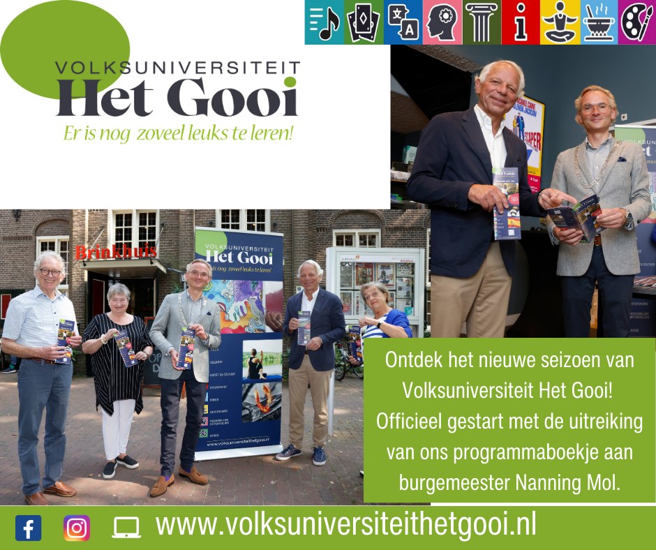 Het nieuwe seizoen van Volksuniversiteit Het Gooi is officieel gestart!