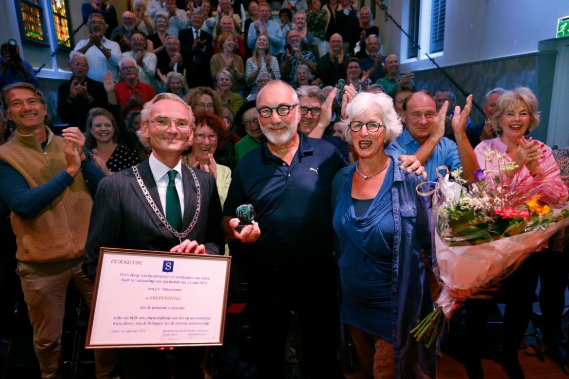 Toespraak burgemeester bij erepenning voor John Timmerman