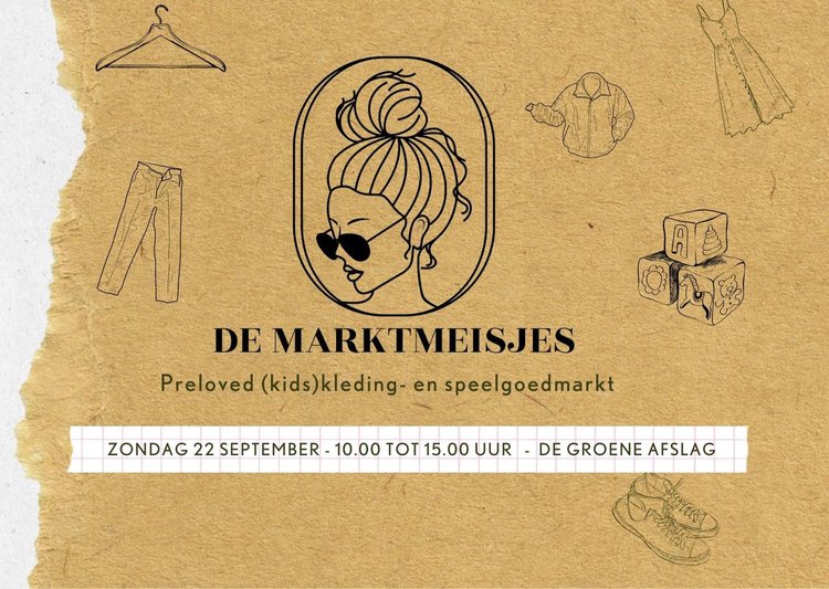 Morgen: De Marktmeisjes tweedehands markt met (kinder)kleding & speelgoed