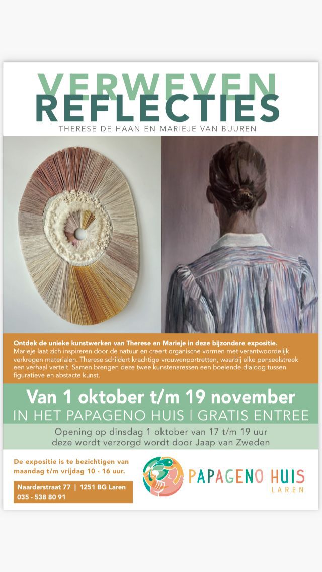 Vandaag opent expositie ‘Verweven reflecties’