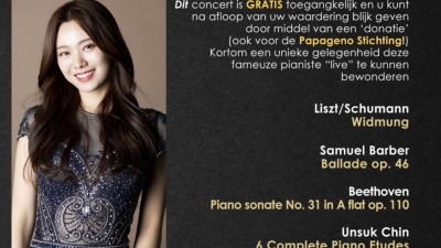 Zondag in Papageno Huis: Gratis pianoconcert door Jimin Han!