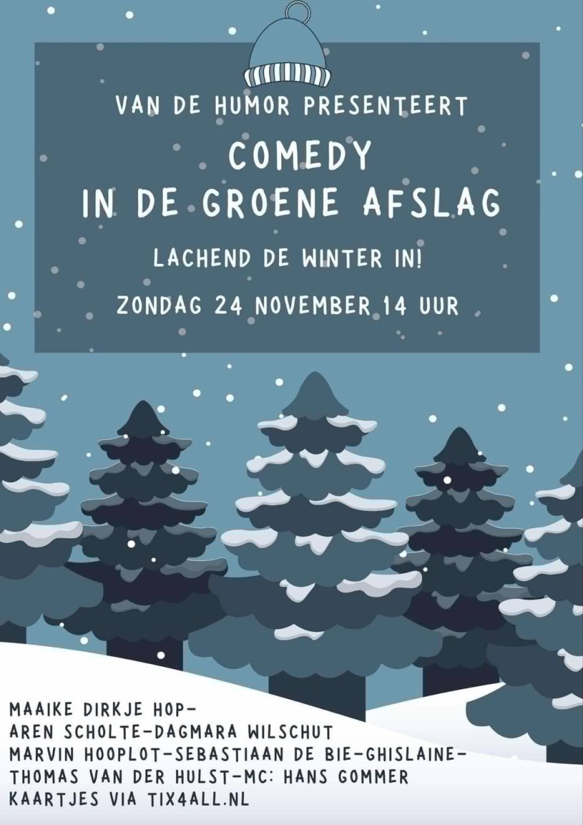 Vandaag superleuke show ‘Lachend de winter in’