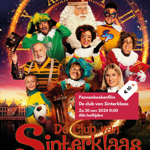 Zaterdag in Brinkhuis pannenkoeken film ‘De Club van Sinterklaas en de race tegen de klok’ i