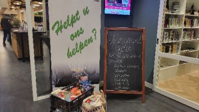 Voedselbank actie tijdens de Winterse Week