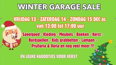 Laatste dag Spectaculaire Winter Garage Sale!