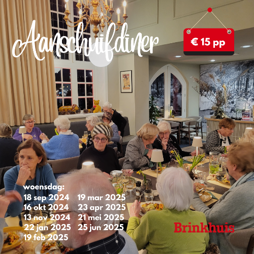 Bijzondere editie Aanschuifdiner 22 januari