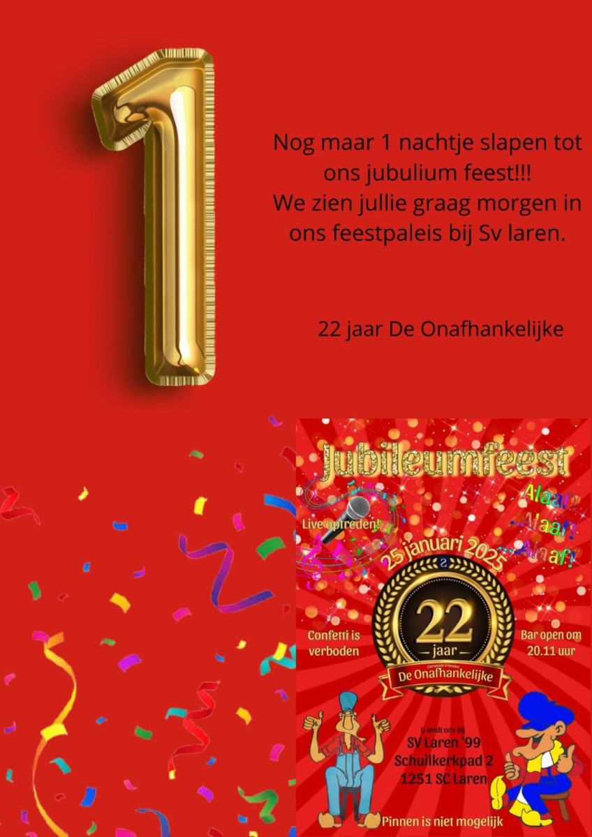 Nog maar 1…