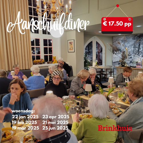 Aanschuifdiner 22 januari met Gerard Wortel!