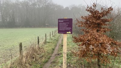 Nieuwe terreinborden Goois Natuurreservaat