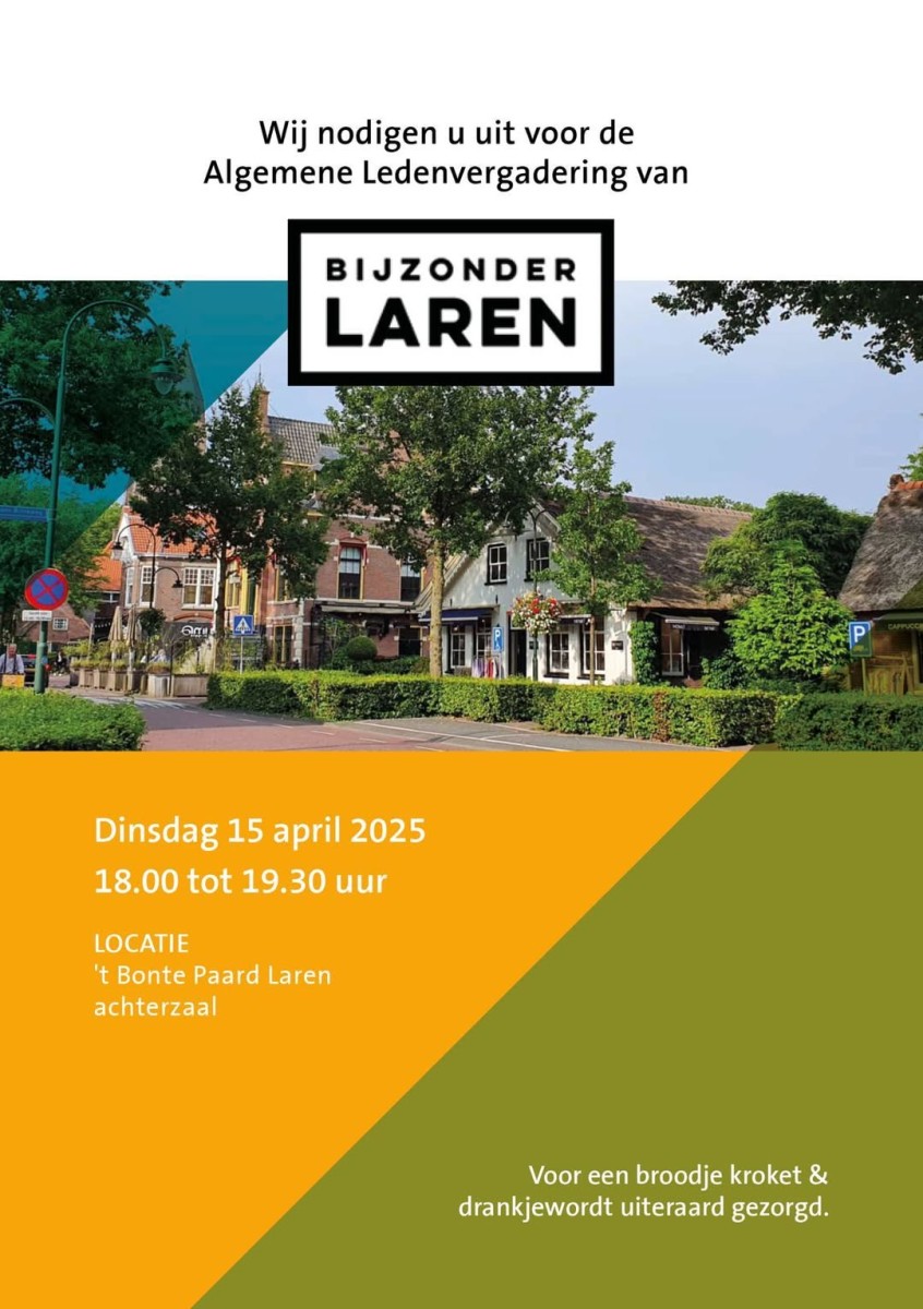 15 april ALV bijzonderLaren…