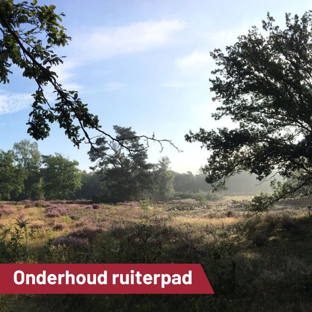 Onderhoud ruiterpaden…