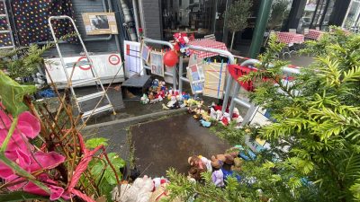 Kunstwerk in Laren voor Mondriaan leidt tot verwarring: ’Dacht even dat er iets ergs gebeurd was’