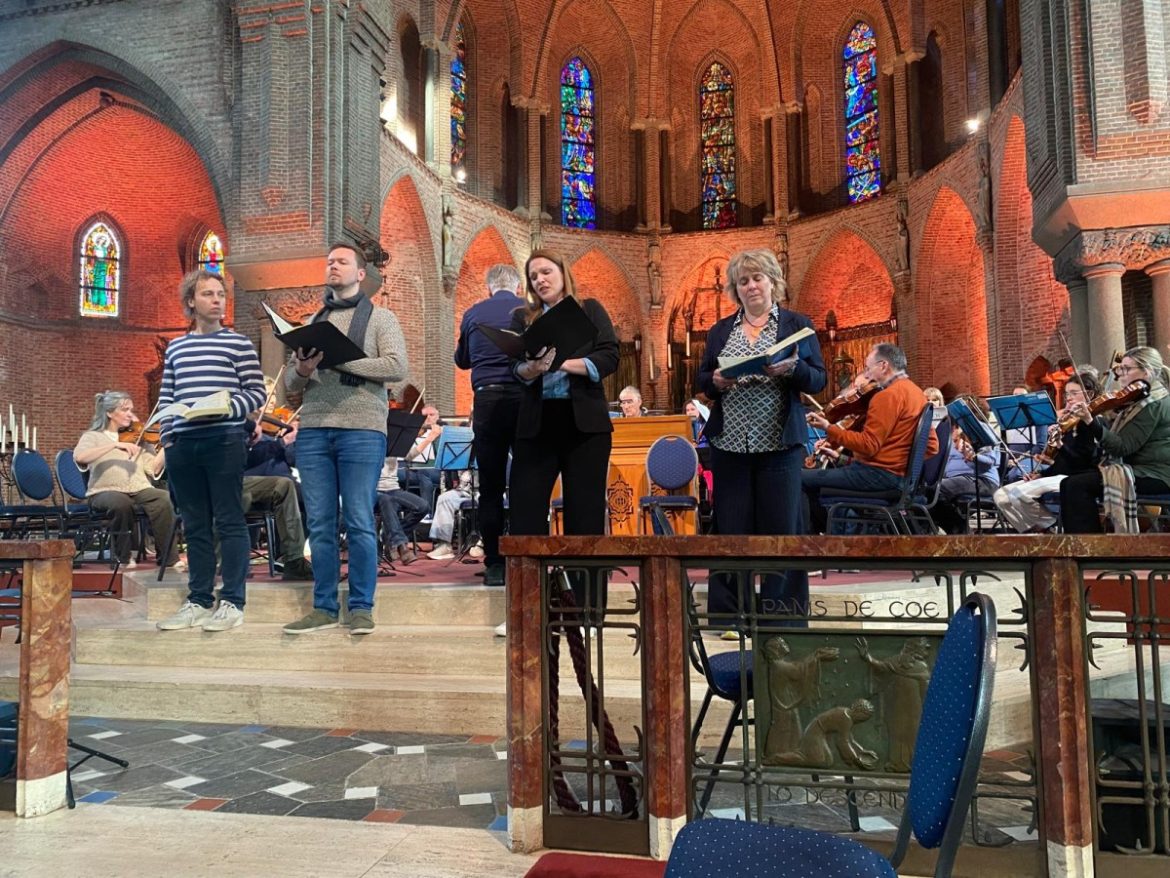 Repetities voor Matthäus Passion gisteren in volle gang