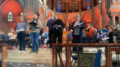 Repetities voor Matthäus Passion gisteren in volle gang