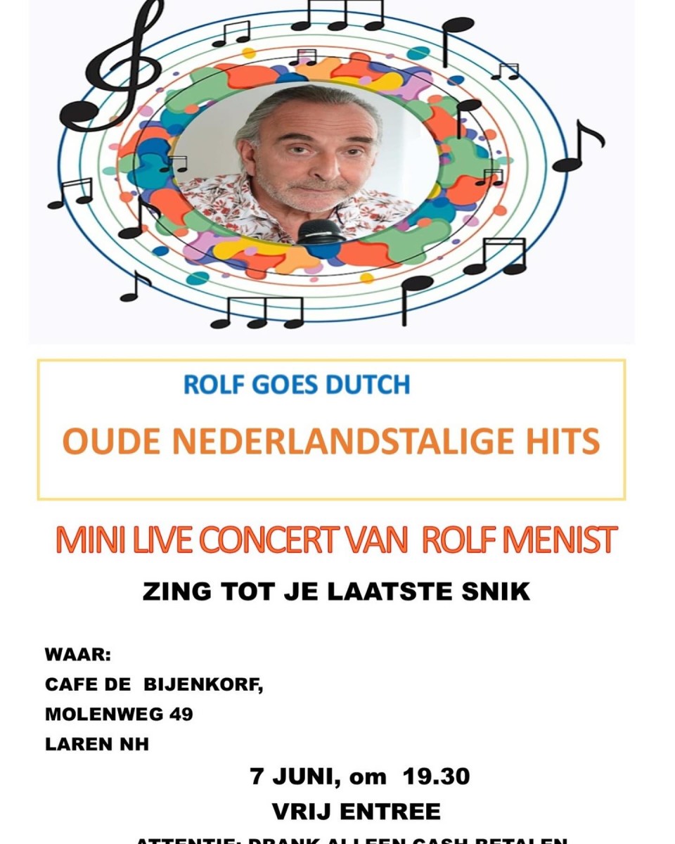 Mini live concert van rolf Menist in ‘de bijenkorf’