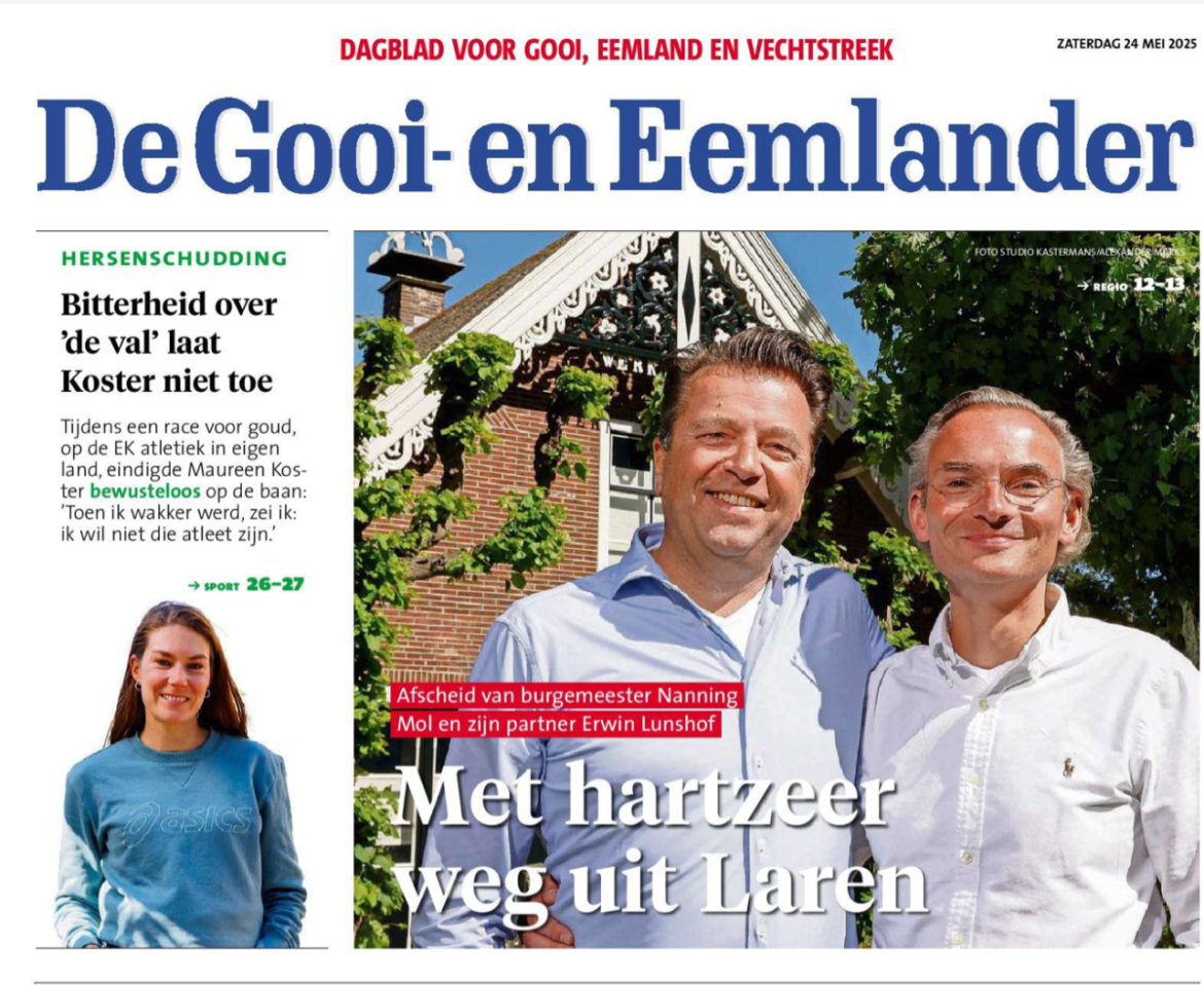 Mooi afscheidsinterview in Gooi- en Eemlander