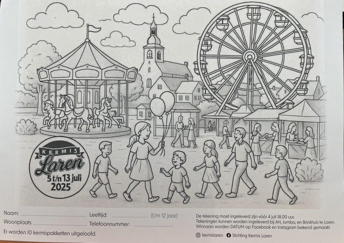 Super toffe kleurplatenwedstrijd