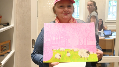 (foto-repo)Malgorzata Michalek wint schilderwedstrijd voor amateurs