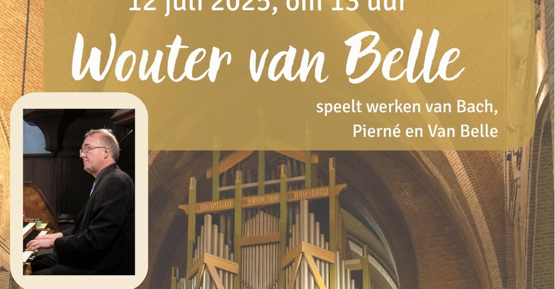 Orgelconcert in basiliek door Wouter van Belle