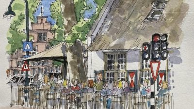 Fraaie prent over Laren