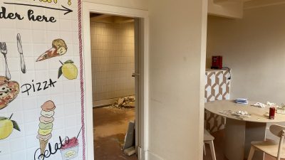 Feduzzi begonnen met sloop van binnen.