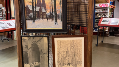 Tentoonstellingen ‘100 jaar Sint Jan in weversdorp Laren’.