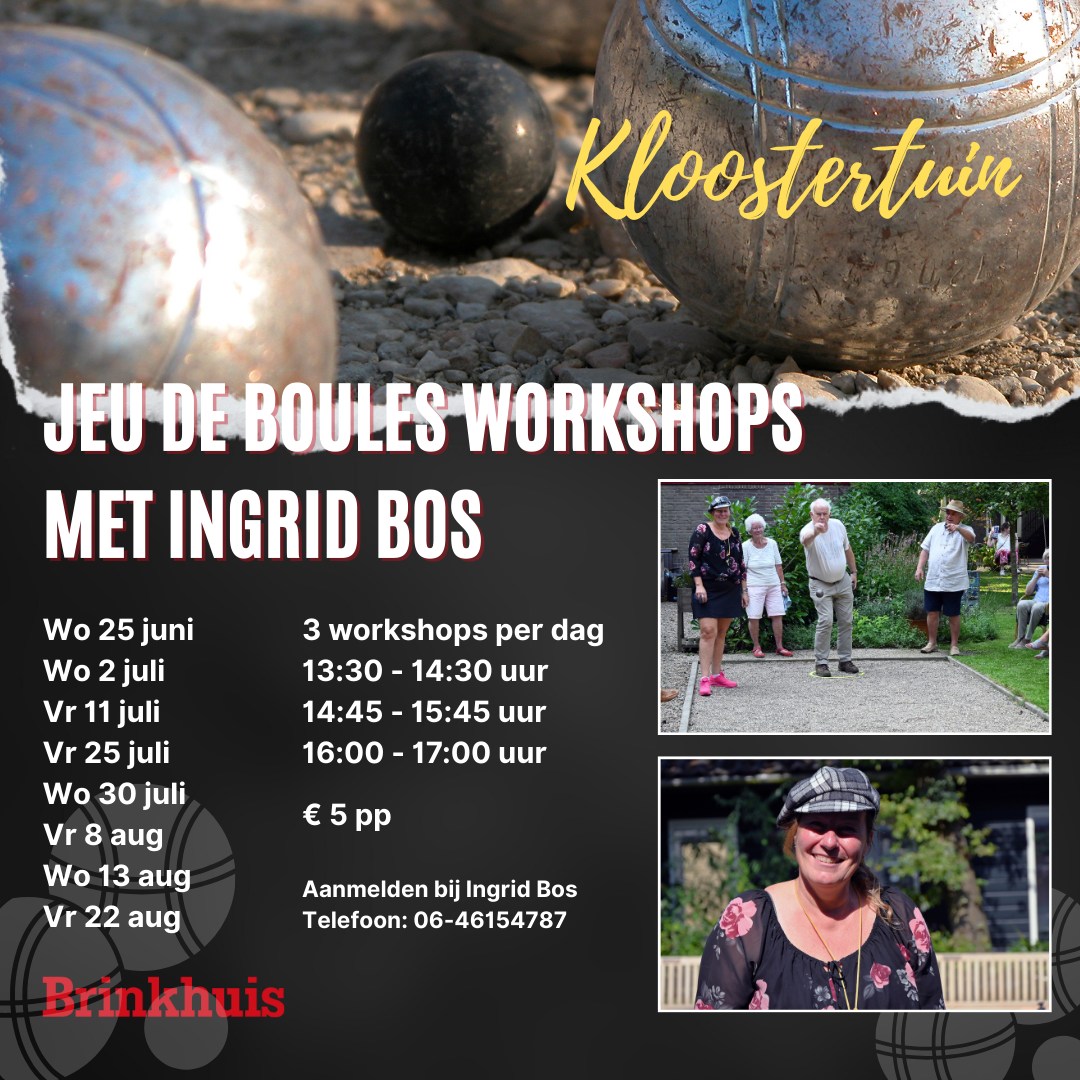 Jeu de boules in Kloostertuin